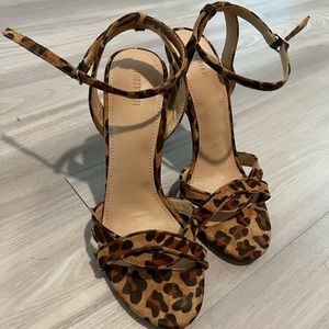 Animal print heels